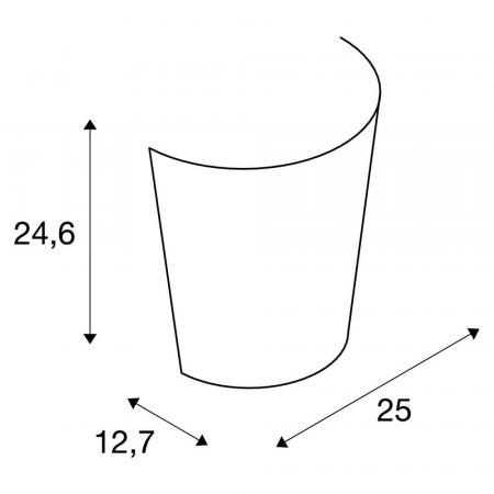 Klassische Wandlampe BASKET aus satiniertem halbrundem Glas weiß von SLV 151591