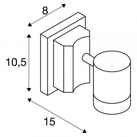 SLV 233105 NEW MYRA WALL schwenkbare Außenwandleuchte anthrazit  IP55