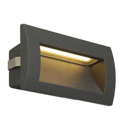 SLV 233625 DOWNUNDER OUT LED M Wandeinbauleuchte IP55 3000K anthrazit