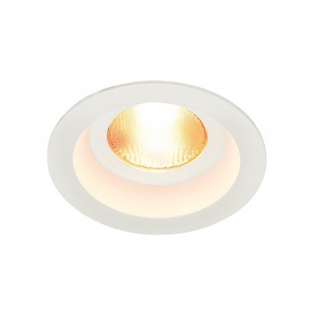 SLV Badezimmer Einbauleuchte CONTONE rund, weiss, inkl.LED, dimmbare Farbtemperatur, IP44 161291