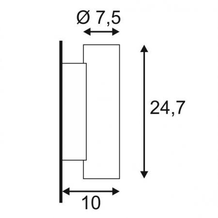 Elegante up&down Gips Wandleuchte PLASTRA in mattem weiß für kreative Köpfe zum bemalen SLV 148060