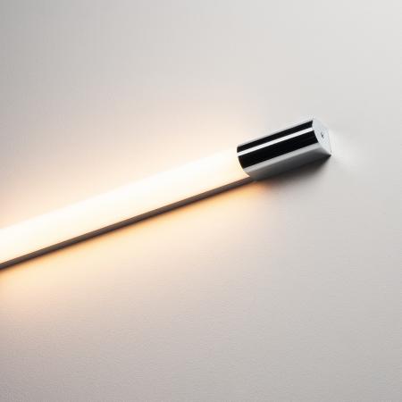 Schlanke LED Siegellampe TRUKKO Wandleuchte in chrom/weiß mit warmweissem Licht SLV 149762