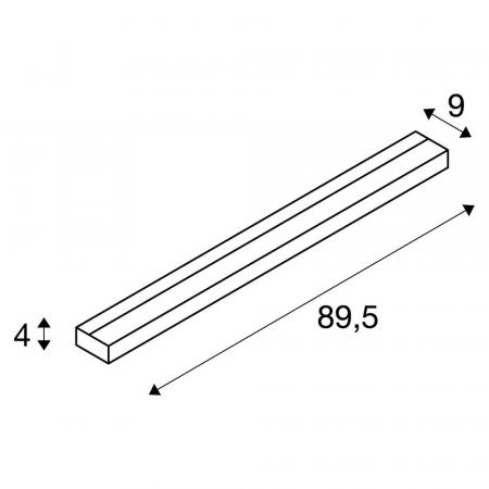 SLV 151796 SEDO LED Badezimmer Spiegellampe elegante moderne Wandleuchte alu gebürstet warmes Licht