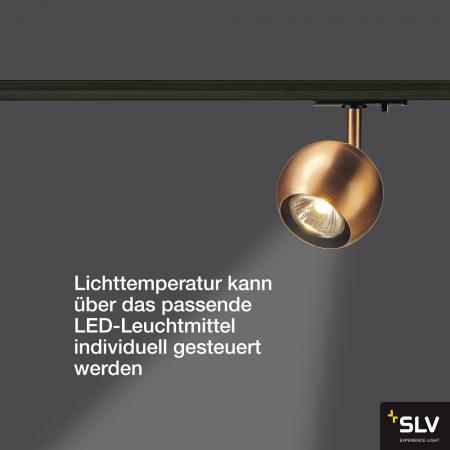 SLV 144019 LIGHT EYE BALL Spot GU10, kupferfarben, GU10, max. 50W, inkl. 1P.-Adapter
