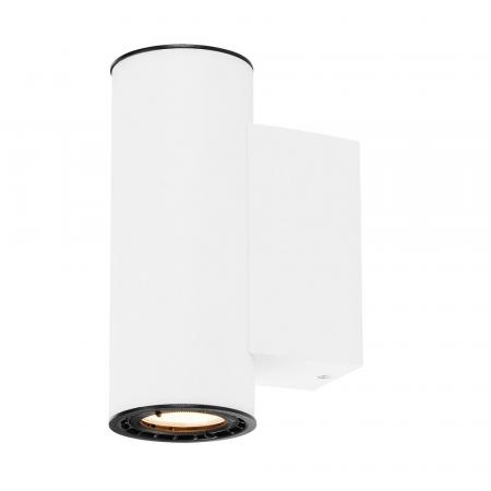 Moderne runde Wandlampe SUPROS Up/Down in klassischem Weiß inkl.warmweißem LED-Licht SLV 116341