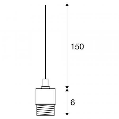 SLV 132661 FENDA E27 Pendelleuchte E27 weiß  A++