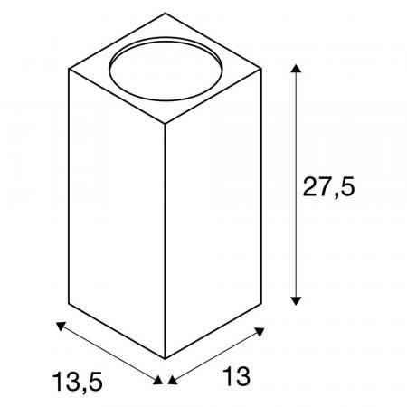 SLV 234505 BIG THEO WALL Outdoor Wandleuchte zweiflammig 3000K up/down anthrazit