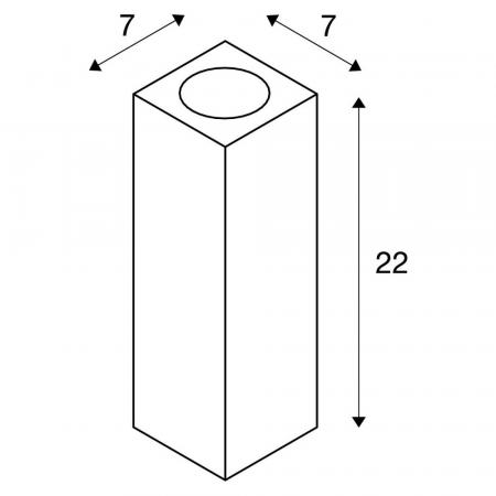 SLV 1000330 THEO UP/DOWN Indoor Wandleuchte  anthrazit