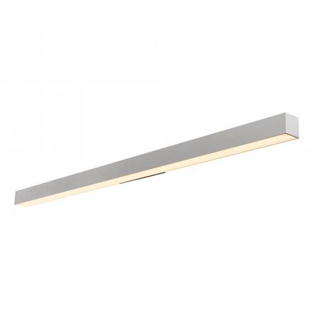 Schlanke lange 142cm Q-LINE LED Wandleuchte und Spiegellampe in silbergrau inkl LED SLV 1000670