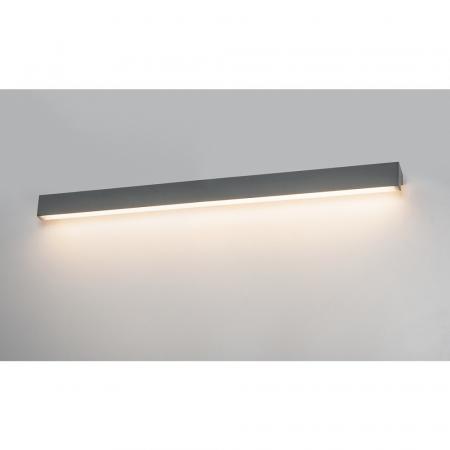 SLV 1001305 L-LINE 120cm LED Wandleuchte Spiegellicht Bad & Flur warmweise leistungsstarke LED mausgrau