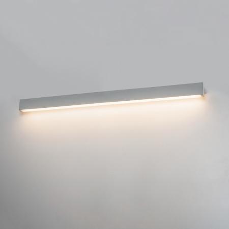  L-LINE 120cm lange LED Wandleuchte & Spiegellicht silber für Bad & Flur leistungsstarke warmweiße LED SLV 1001304