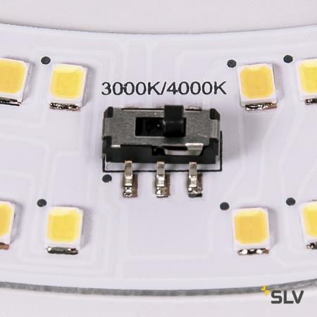 SLV 1002077 LIPSY 50 Drum CW LED Deckenleuchte weiß IP44 3000/4000K umschaltbare Farbtemperatur