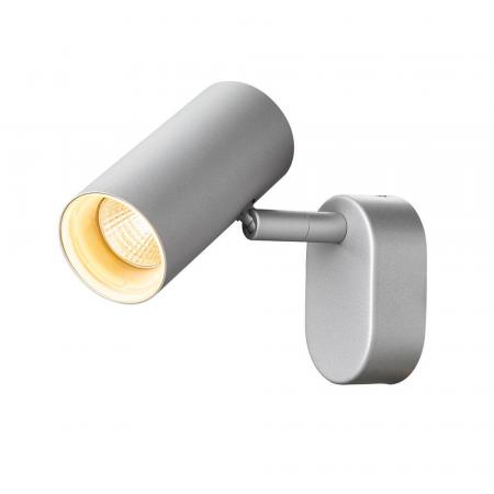 Grauer NOBLO LED Wandstrahler mit beweglichem Kopf dimmbar in grau von SLV 1002971