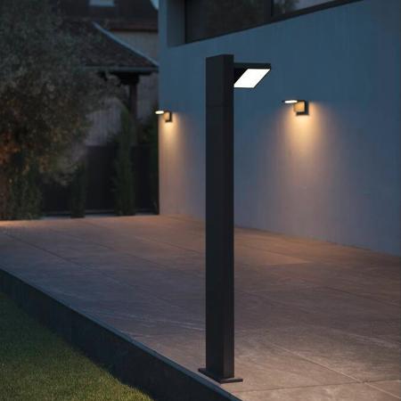 SLV 1002992 ABRIDOR POLE 100cm hohe elegante LED Wegeleuchte anthrazit mit drehbarem Kopf und umschaltbarer Farbtemperatur IP55