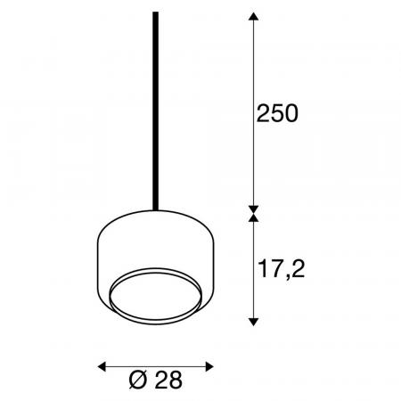 SLV 1003007 PANTILO 28 Pendelleuchte 15W E27 kupfer