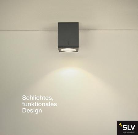 SLV 1003420 ENOLA SQUARE S LED Deckenstrahler Outdoor anthrazit umschaltbare Farbtemperatur
