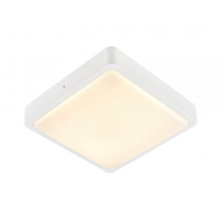 Quadratische weiße Außen Deckenleuchte AINOS SQUARE mit umschaltbarer LichtfarbeSLV 1003449