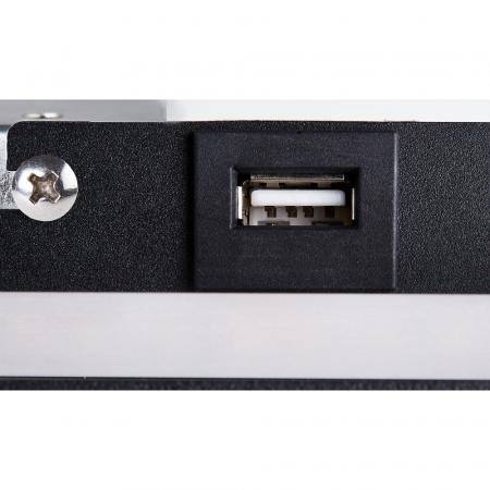 Bett- oder Leseleuchte SOMNILA SPOT schwarz inkl. LEDs Version rechts inkl. USB Anschluss Handyaufladung SLV 1003456