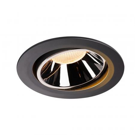 SLV 1003705 NUMINOS MOVE DL XL Indoor LED Deckeneinbauleuchte schwarz/chrom 2700K 55° dreh- und schwenkbar