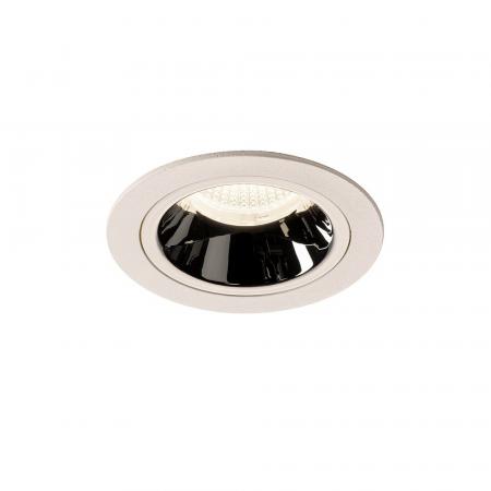 SLV 1003906 NUMINOS DL M Indoor LED Deckeneinbauleuchte weiß/chrom 4000K 40° inkl. Blattfedern