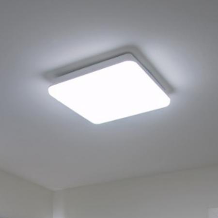 Dimmbare quadratische LED Badezimmer Wand- und Deckenleuchte SIMA weiß inkl. LED spitzwassergeschützt SLV 1005087