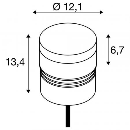 SLV 1007232 M-POL S Polehead 360° entblendet Leuchtenkopf anthrazit 10W 750lm 2700K CRI80