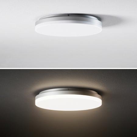 Bewegungssensor LED-Deckenleuchte Flurlampe ø27cm 18W warmweißes Licht IP20 Sigor