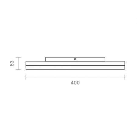 Leistungsstarke LED-Deckenleuchte ø40cm 38W warmweißes Licht IP20 Sigor