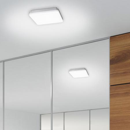 Helle LED-Deckenleuchte SQUARE 43x43 29W neutralweiß blendfrei IP20 Sigor