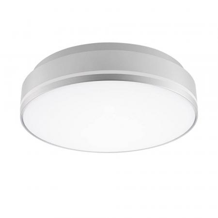 Umschaltbare moderne LED-Deckenlampe SPLIT ø27cm silber 18/24W 3000/4000K IP54 Sigor