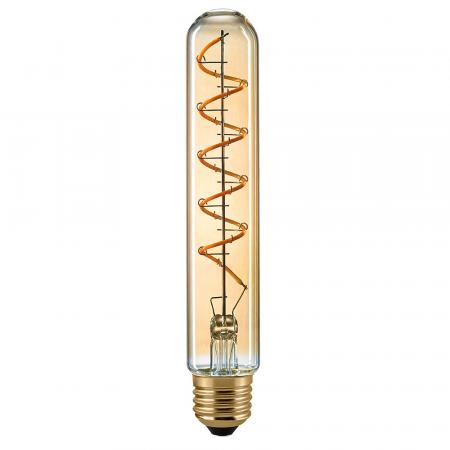 Sigor E27 dimmbare Curved LED-Röhrenlampe in Gold 4W wie 25W extra warmweißes Licht 1800K