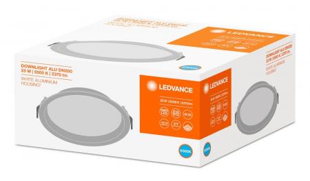 LEDVANCE DOWNLIGHT ALU 200 25 W 6500 K IP44/IP20 WT