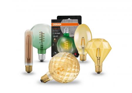 Osram E27  LED VINTAGE 1906 GLOBE Pinecone Filament Lampe 2400K extra warmweiß 4Watt wie 40Watt - Vintagedeko