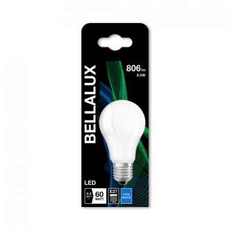 Bellalux LED Classic Glühlampe E27 weiss gefrostet 8,5W als 60W Ersatz kaltweißes Licht