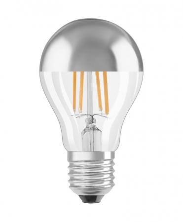 OSRAM E27 LED Retrofit Classic Kopfspiegellampe 6,5W wie 50W 2700K warmweißes Licht dimmbar Birnenform