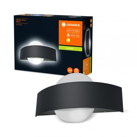 LEDVANCE LED Terrassen Wandleuchte Endura Style Shield anthrazit IP44 - Aktion: Nur noch angezeigter Bestand verfügbar