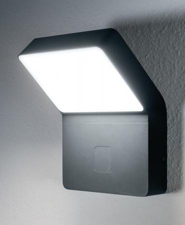 LEDVANCE LED Außen Wandleuchte Endura Style Wall Wide mit unauffälligem Sensor in Anthrazit IP44