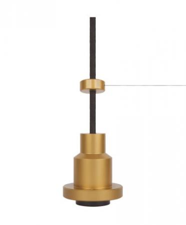 LEDVANCE VINTAGE 1906 PenduLum Gold, Pendelleuchte aus Aluminium mit Goldfinish & Textilkabel