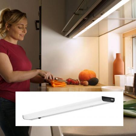 LEDVANCE Lichtleiste Linear LED Flat neutralweißes Licht - Flache Unterbauleuchte für Anbaumontage