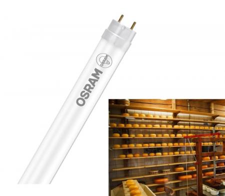 150cm OSRAM SubstiTUBE FOOD LED Glas-Röhre 17.9W wie 58W 3300K KVG/VVG warmweißes Licht mit Splitterschutz - für den Lebensmittelbereich