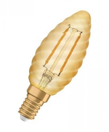 Osram E14 LED Kerzenlampe Classic VINTAGE 1906 gedrehte Form 2,5W wie 22W 2400K extra warmweißes Licht
