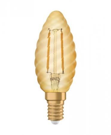 Osram E14 LED Kerzenlampe Classic VINTAGE 1906 gedrehte Form 1,5W wie 12W 2400K extra warmweißes Licht
