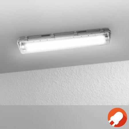 60cm LEDVANCE SUBMARINE 16W LED Feuchtraumleuchte 4000K inkl. 2x LED Röhren