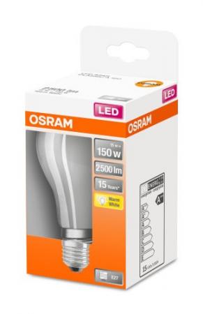 OSRAM Leistungsstarke E27 LED Lampe STAR RETROFIT matt 17W wie 150W warmweißes Licht