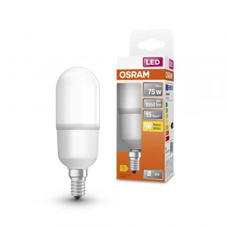 OSRAM E14 LED STAR kolbenförmiger STICK 9W wie 75W warmweiß 1050lm
