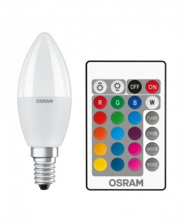 OSRAM E14 LED Kerzenleuchtmittel Fernbedienung Farbwechsel dimmbar 4,9W wie 40W warmweiß