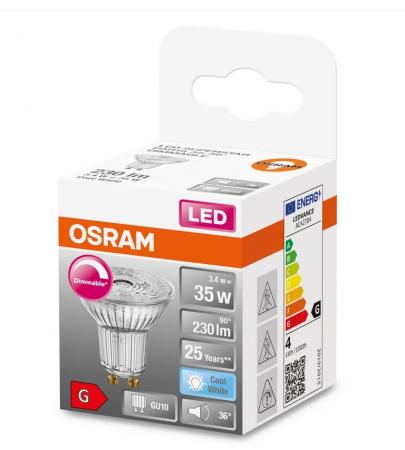 !! Nur angezeigter Bestand verfügbar!! OSRAM Superstar GU10 LED Strahler PAR16 36° Abstrahlwinkel 3,7W wie 35W neutralweiß dimmbarer Reflektor