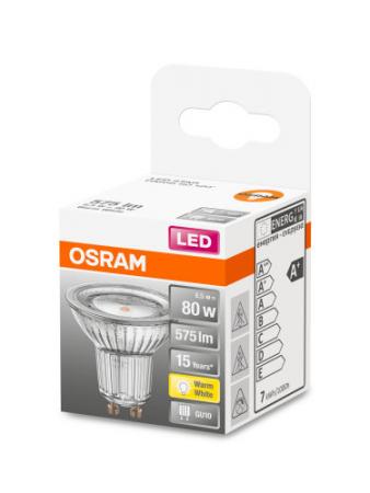 OSRAM GU10  LED STAR PAR16 Strahler 120° 6,9W wie 49W warmweißes wohnliches Licht mit breitem Lichtkegel