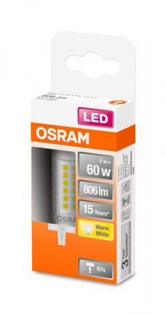 Osram LED Slim LINE R7s Stablampe 78mm 6W=60W warmweißes Licht