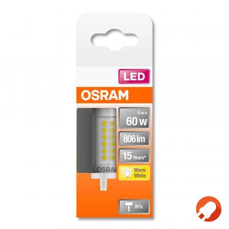 Osram LED Slim LINE R7s Stablampe 78mm 6W=60W warmweißes Licht